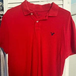 Red American Eagle Polo Shirt